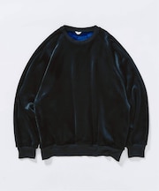 コーディロイ カラーライニング クルー