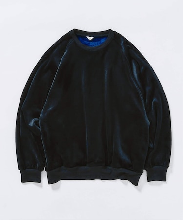 コーディロイ カラーライニング クルー