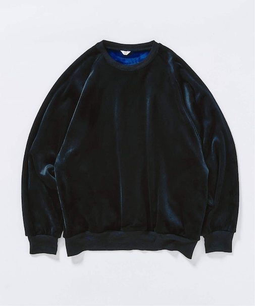 コーディロイ カラーライニング クルー