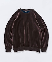 コーディロイ カラーライニング クルー