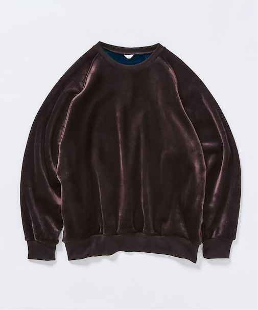 コーディロイ カラーライニング クルー