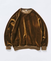 コーディロイ カラーライニング クルー