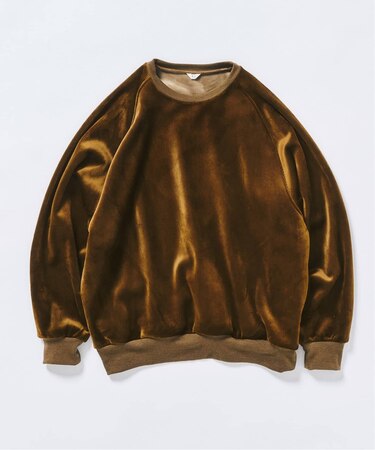 コーディロイ カラーライニング クルー