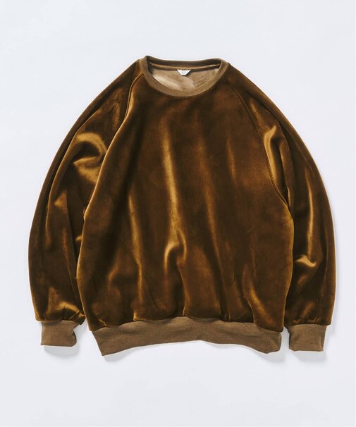 コーディロイ カラーライニング クルー