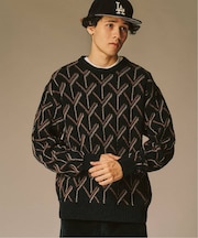 ジオメ ジャガードニットクルー