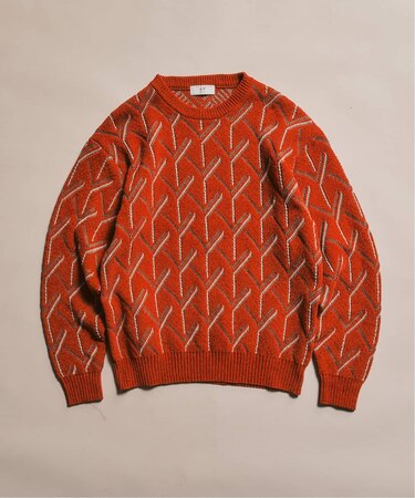 ジオメ ジャガードニットクルー