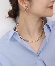 《追加5》SLOBE メタルビーズショートネックレス