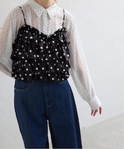 【Jeu de Coeurs & Pois】ドットキャミ