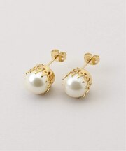 Caline Paris/カリンヌ パリ パールピアス 25BO22