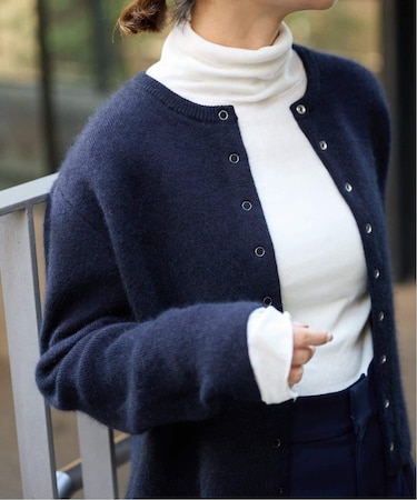 《追加》ウォッシャブルファーリーダブルフェイスカーディガン