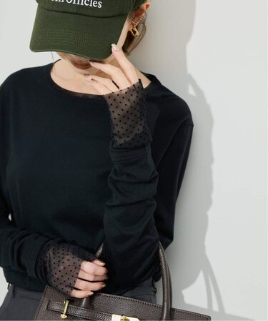 《追加3》レイヤードフロッキードットスリーブロンTEE