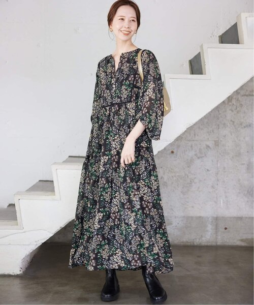 WEB限定/追加5》FLOWER PRINT ワンピース｜フォーワンセブン