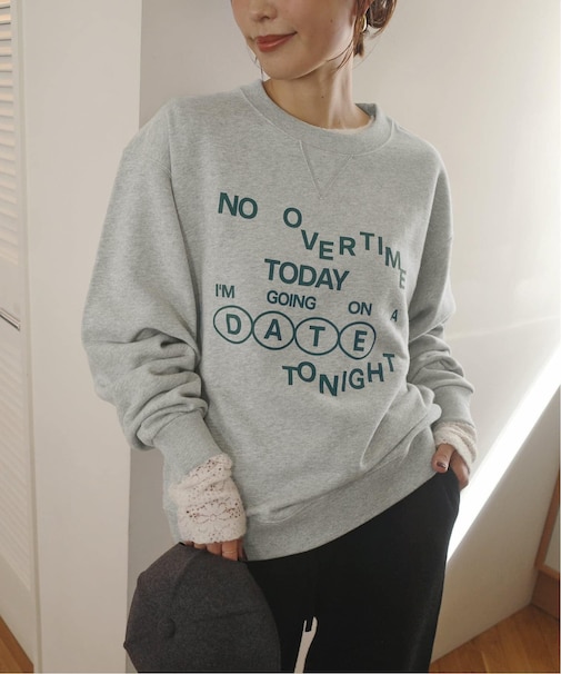 RUSSELL×LOUNA ロゴスウェット