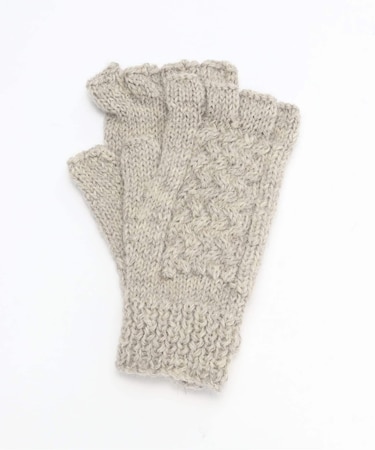 【BLACK SHEEP / ブラックシープ】 HandKnit Cable Glove