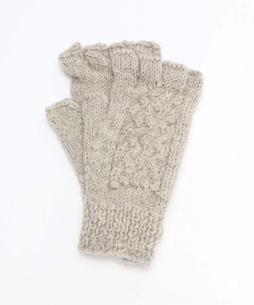 【BLACK SHEEP / ブラックシープ】 HandKnit Cable Glove