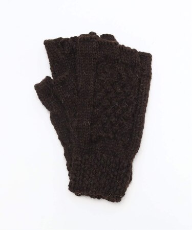 【BLACK SHEEP / ブラックシープ】 HandKnit Cable Glove