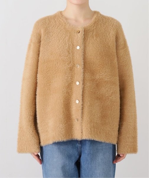 シャギーニットジャケット