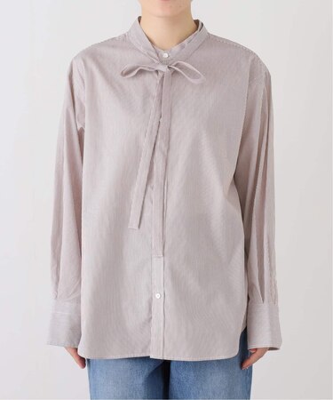 コットンブロード2WAY ボウタイブラウス