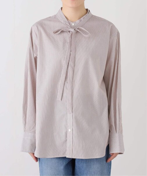 コットンブロード2WAY ボウタイブラウス