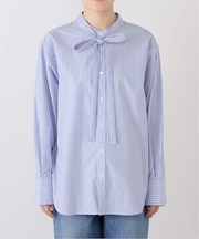 コットンブロード2WAY ボウタイブラウス