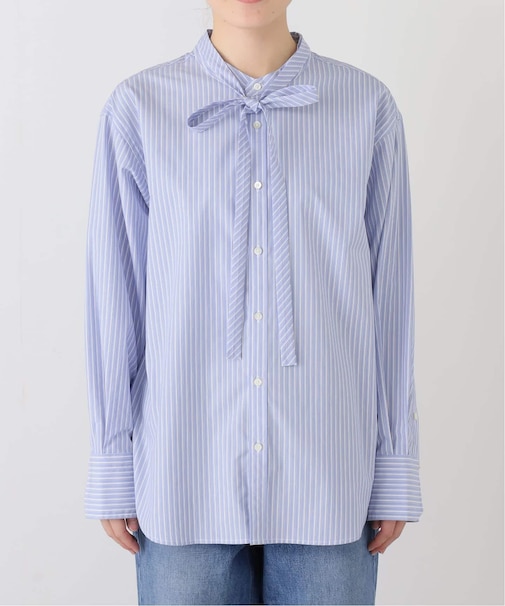 コットンブロード2WAY ボウタイブラウス