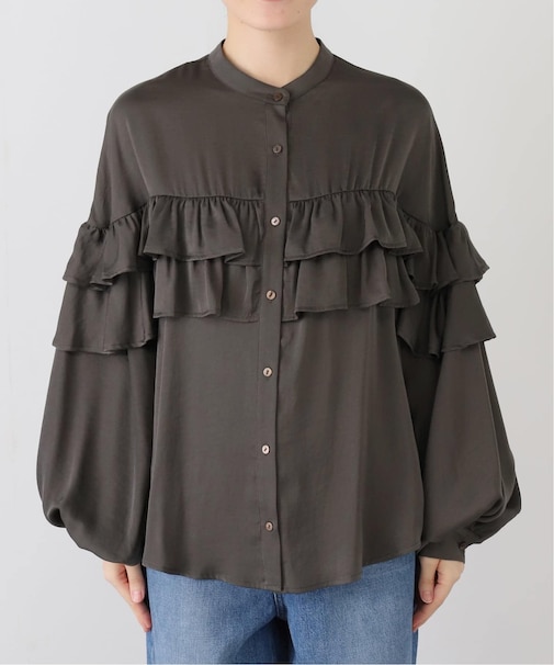 ダブルフリルブラウス