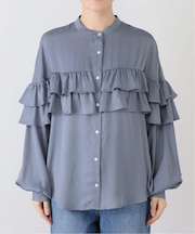 ダブルフリルブラウス