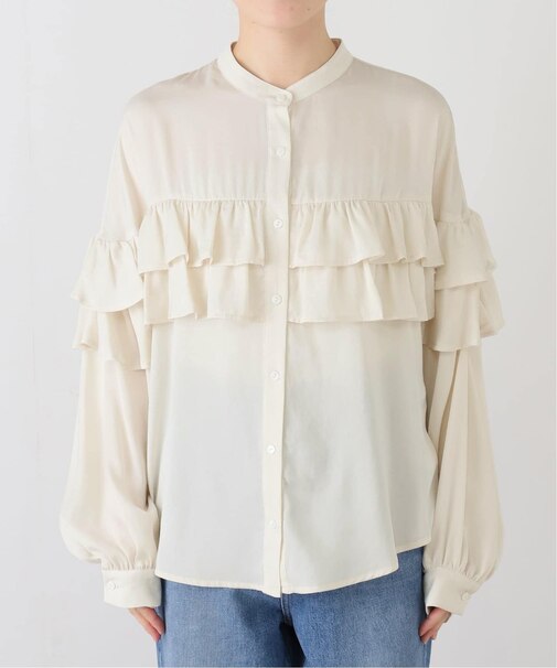 ダブルフリルブラウス