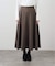 フェイクスエードフレアスカート