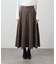 フェイクスエードフレアスカート