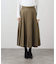 フェイクスエードフレアスカート