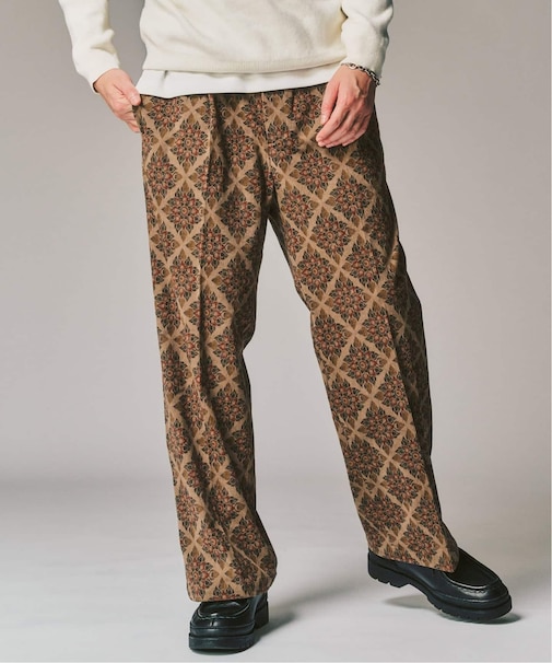 PRINT CORDUROY EASY パンツ