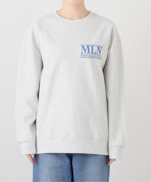 ♡スローブイエナ　ロングスリーブニットプルオーバー ♡スローブイエナ ロングスリーブニットプルオーバー アソートロゴ裏毛