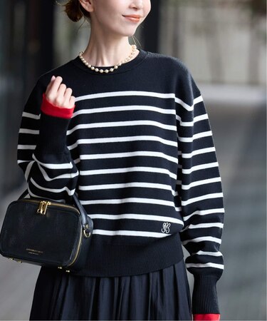 パネルボーダーニット