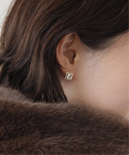 《WEB・一部店舗限定》ODUL/オジュール SLOBE別注 スクエアカットピアス