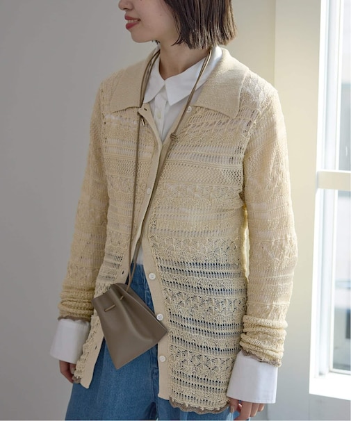 レーシーニットシャツ