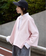 裏毛スキッパープルオーバー