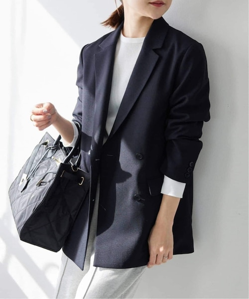 【新品】スローブイエナ　ウォッシャブルツイルダブルジャケット セットアップ対応可/追加2》ウォッシャブルツイルダブルジャケット