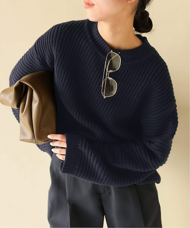 バルキーコットンプルオーバー
