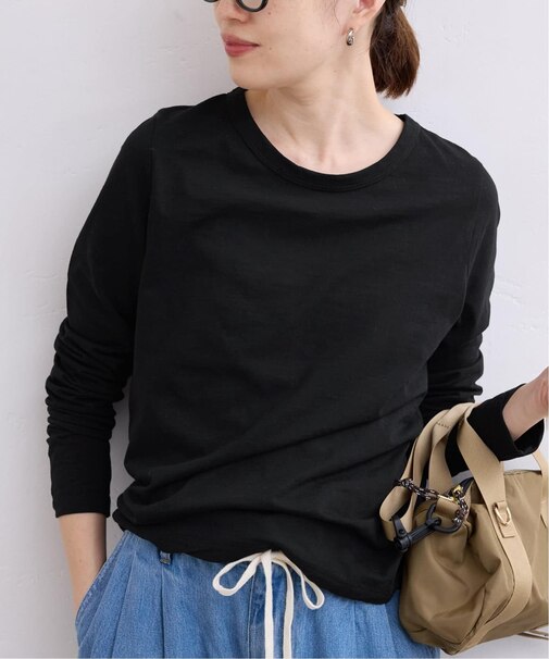 シアー天竺クルーネックロンTEE