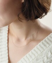 SLOBE ペタルチェーンネックレス K10