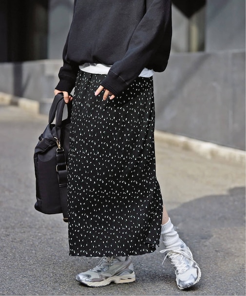 flower pleats アイラインスカート