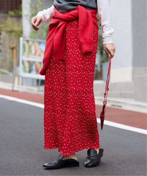 flower pleats アイラインスカート