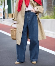 LE DENIM カーブバギーデニムパンツ