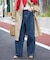 LE DENIM カーブバギーデニムパンツ