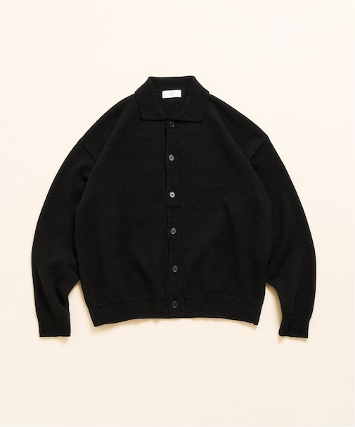 ステッチ ニットカーディガン