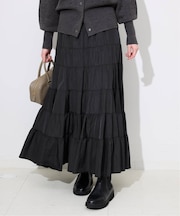 シルキータッサーティアードスカート