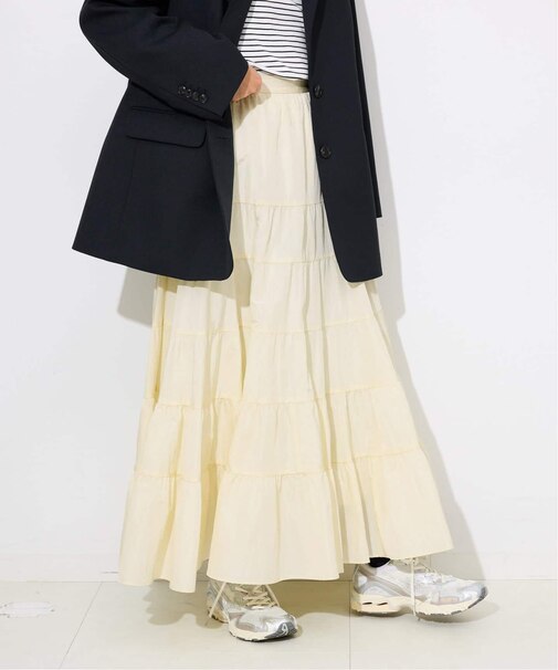 シルキータッサーティアードスカート