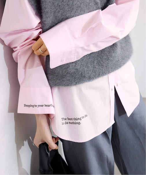 ホリデー刺繍シャツ