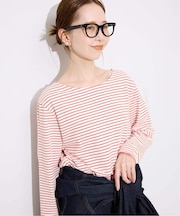 ビンテージ加工ボーダーロンTEE